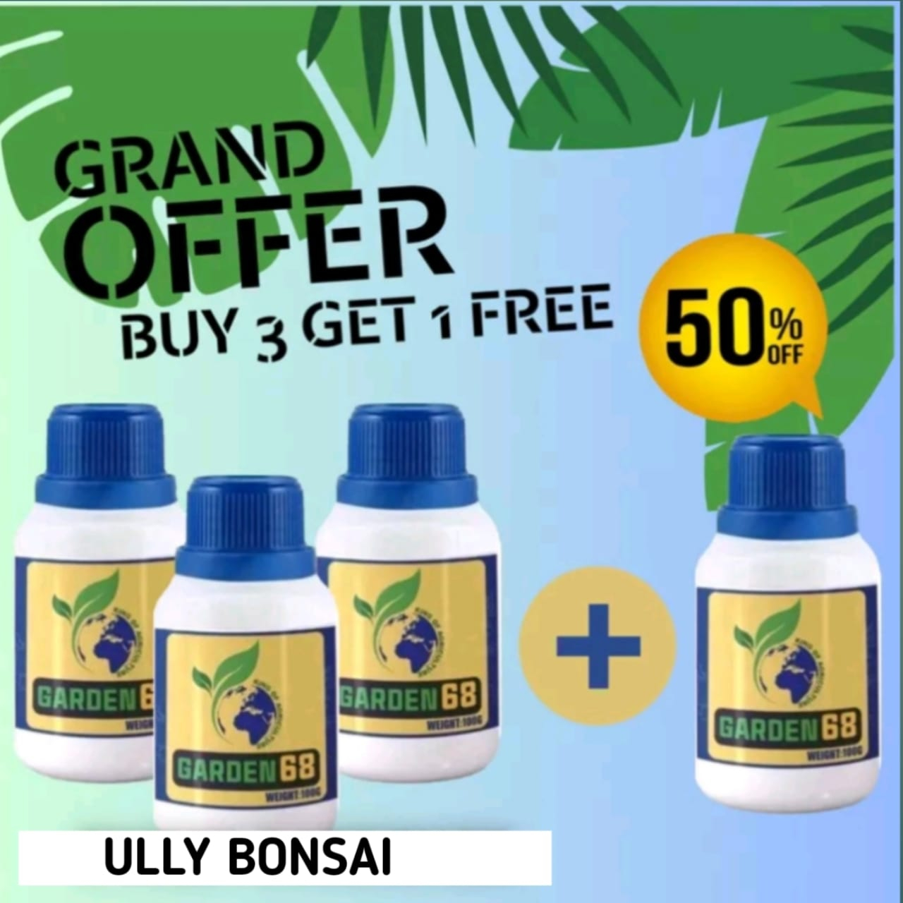 Pupuk Garden 68 Smart Garden Promo 3 Botol Gratis 1 Botol