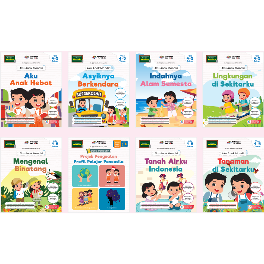 Erlangga For Kids - Paket Aku Anak Mandiri Usia 4-5Th