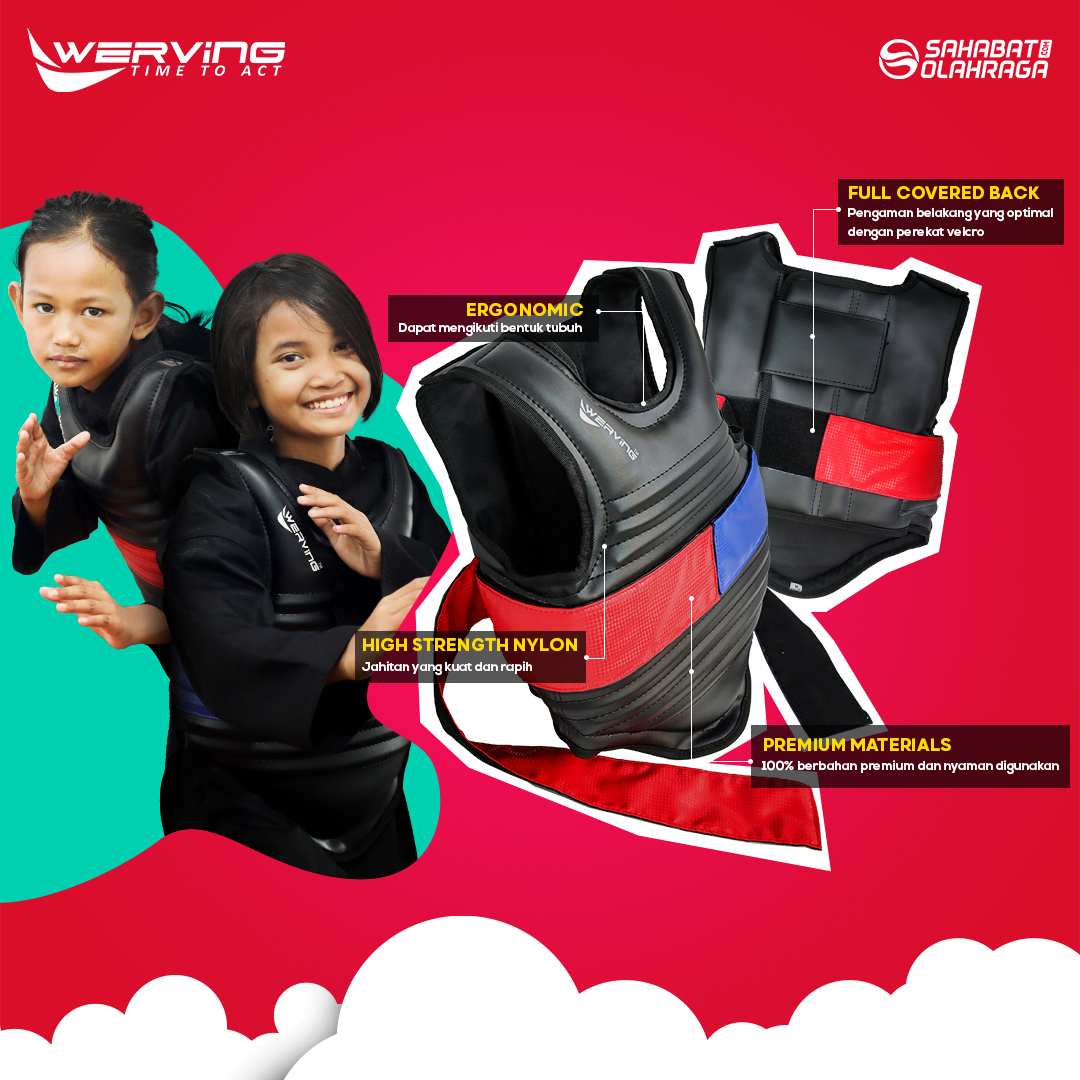 Saelaris_ Body Protector Silat Werving Anak , Pelindung Badan Silat
