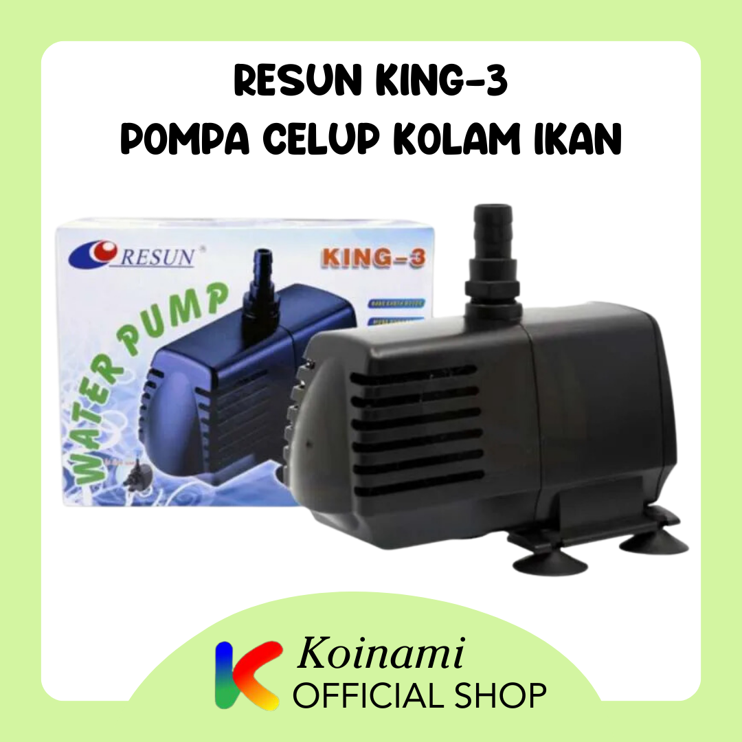 RESUN KING-3 / pompa celup kolam ikan koi / aquarium aqua scape / filter / air / 2400 liter