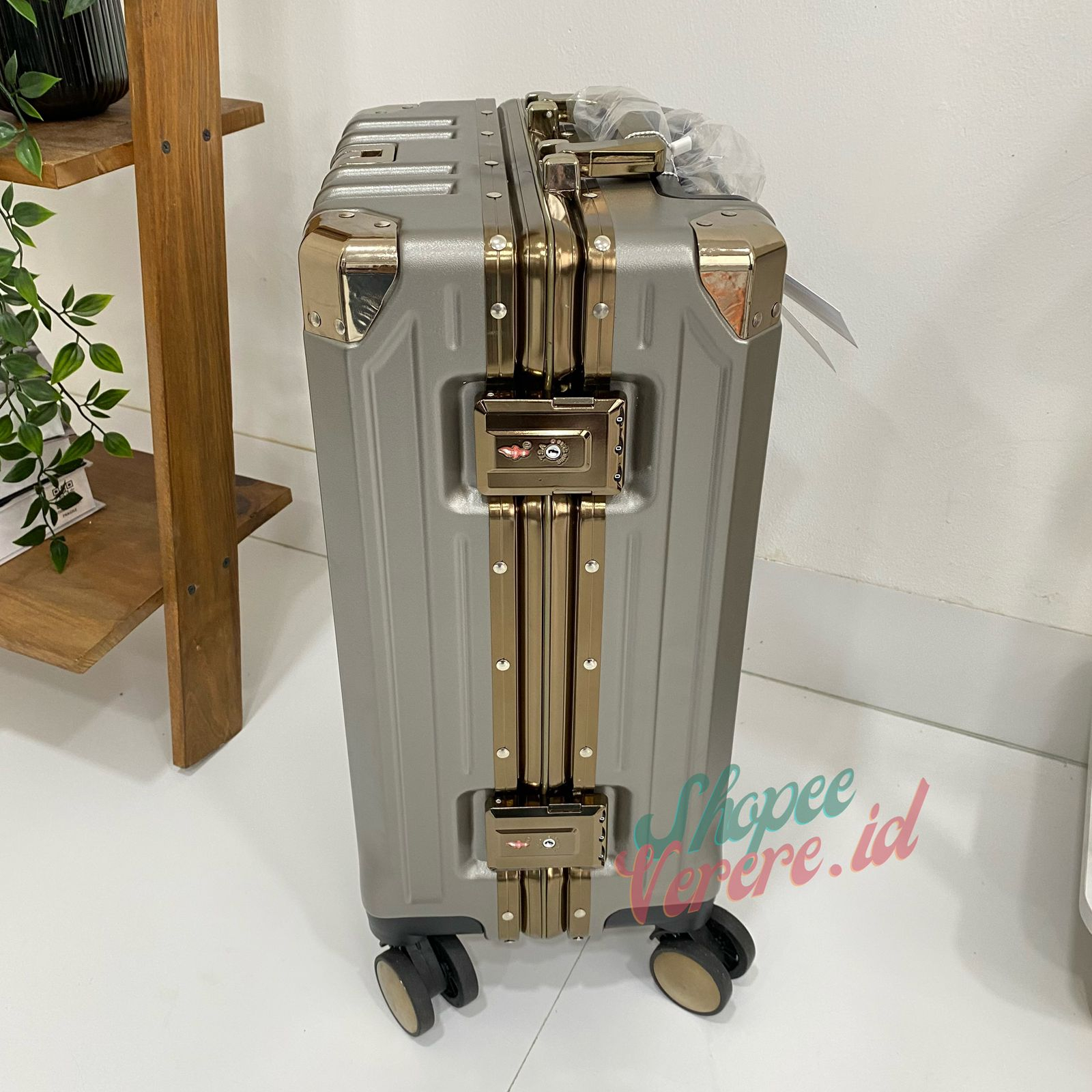 Koper Parkson AKIO Series 18 Inch Size Koper Cabin TSA Lock Frame Aluminium SuitCase Koper Anti Pecah