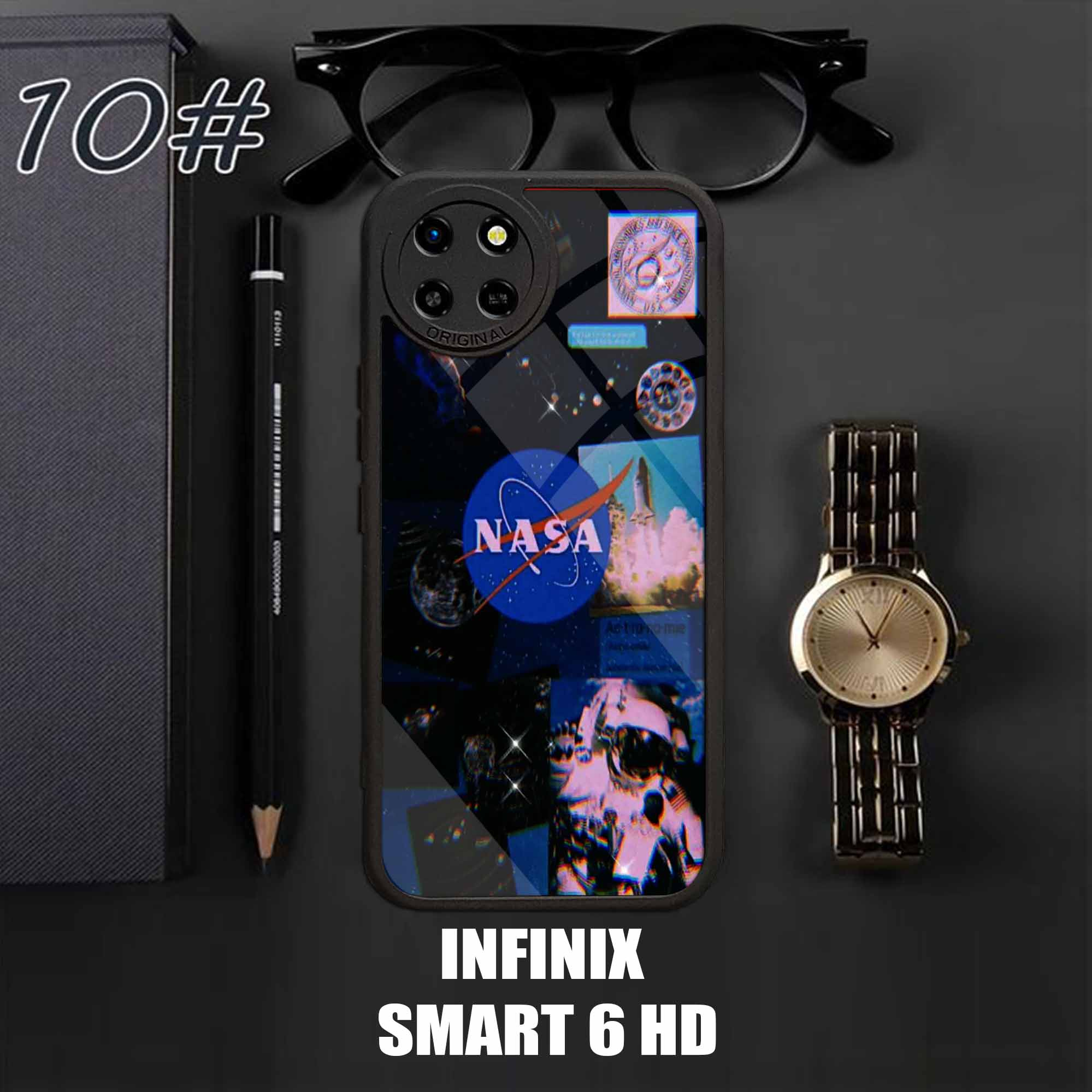 Case INFINIX SMART 6 HD 2023 Motif [NASA] Terlaris Casing INFINIX SMART 6 HD Terbaru 2D Softcase Glo