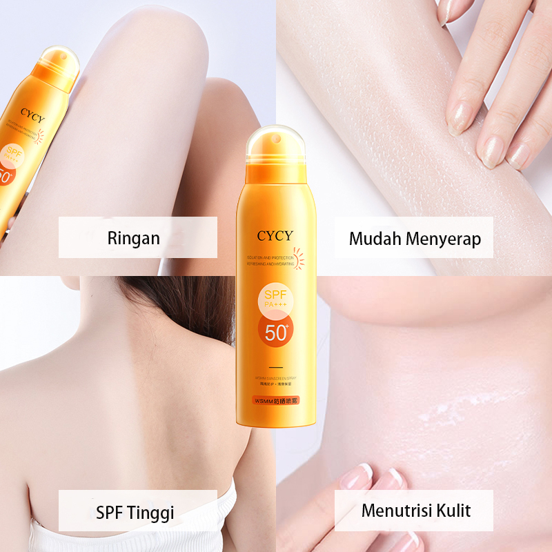 [Ready Stock]CYCY Sunscreen Spray 150 ml Whitening and UV Isolation SPF 50 PA+++