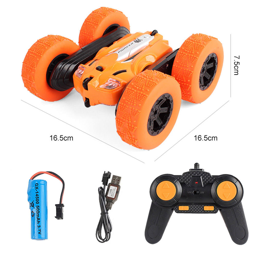 2.4G Flip Stunt Car 360 Rotate High Speed Remote Control Double-Sided 4WD RC Stunt Car Toys With Light For Kids