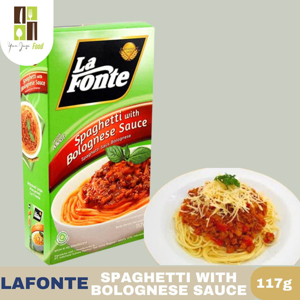 Lafonte Saus Spaghetti With Bolognese Sauce/ Saus Bolognese Instan 117g