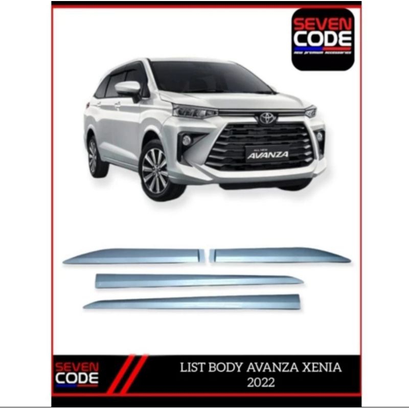 LIST BODY AVANZA XENIA 2022 - SIDE BODY MOULDING AVANZA XENIA 2022 WARNA BODY ORIGINAL