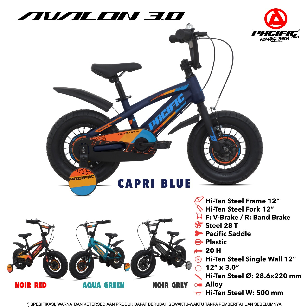 SEPEDA ANAK PACIFIC BMX AVALON 12 16 DAN 18 INCH