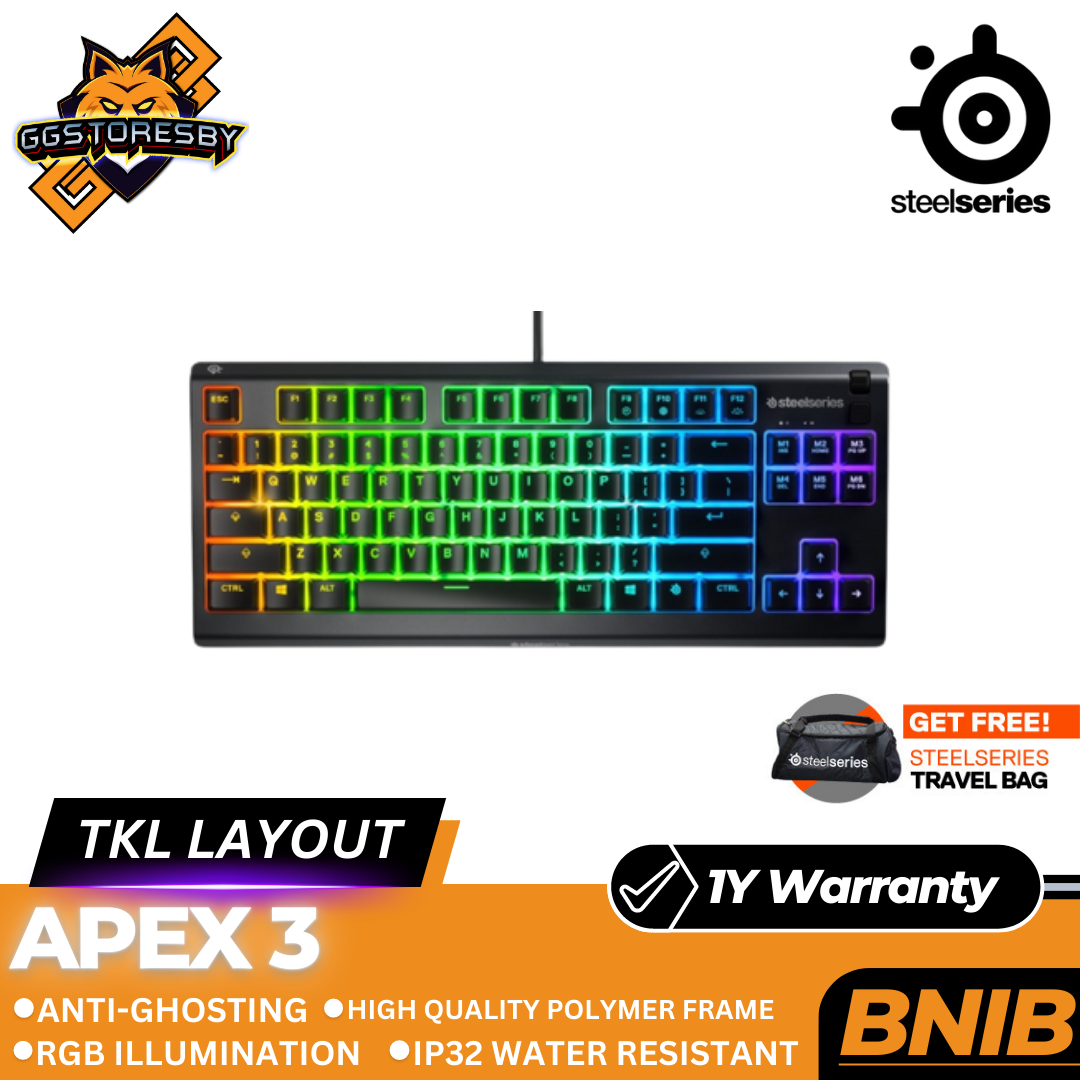 Steelseries Apex 3 Tkl Rgb Gaming Keyboard
