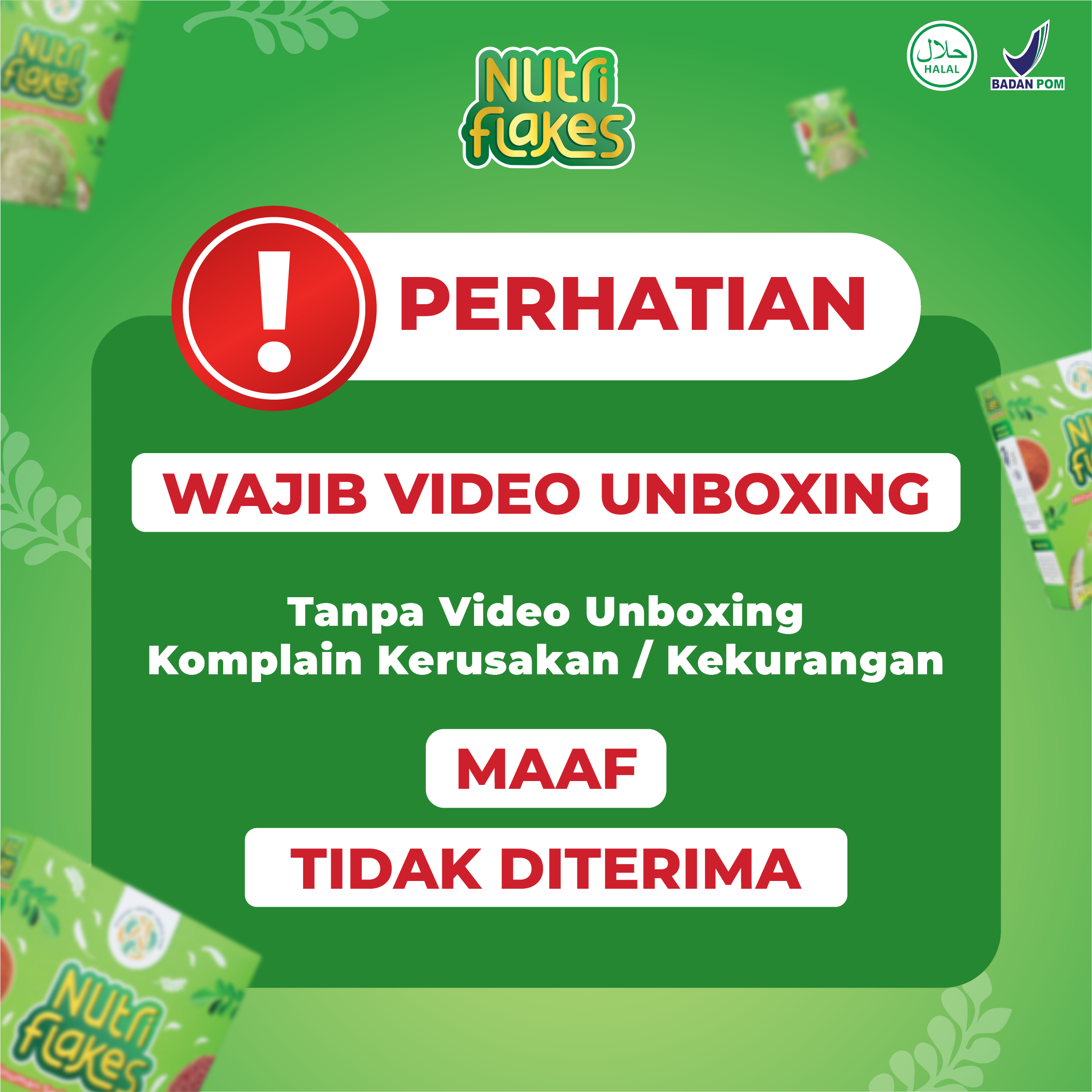 Nutriflakes Sereal Umbi Garut Atasi Asam Lambung Original 2 Box