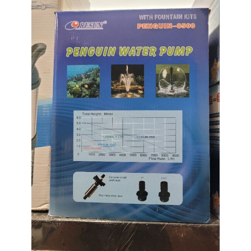 MESIN KOLAM RESUN WATER PUMP PENGUIN 8500 RESUN 100% ORIGINAL TERMURAH