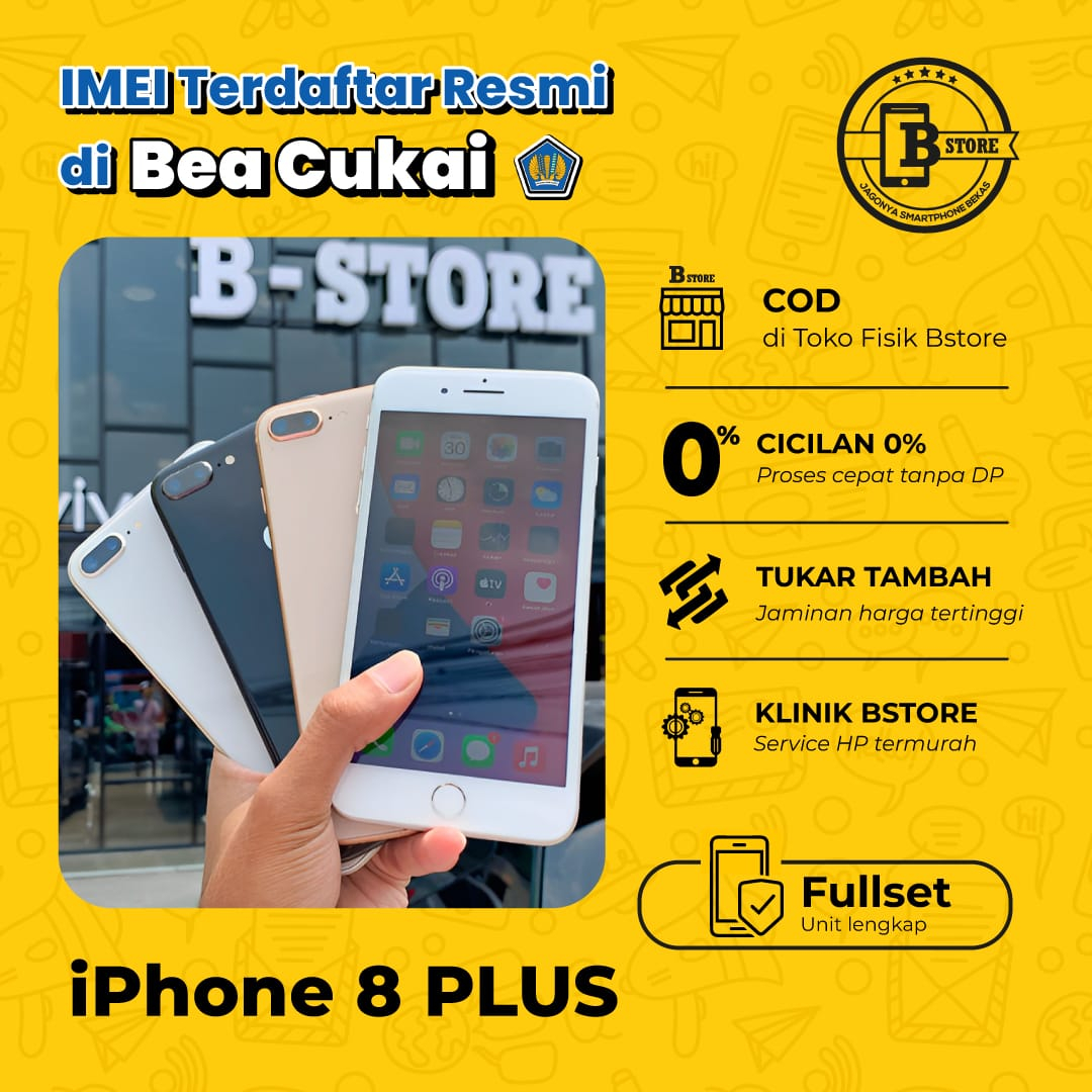 IPhone 8 Plus 64 GB - Fullset - Apple - COD Surabaya