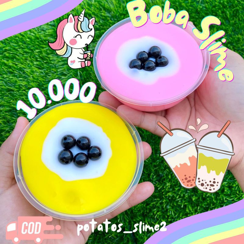 Boba Tofu Slime by @Potatos_Slime 2❤️✨