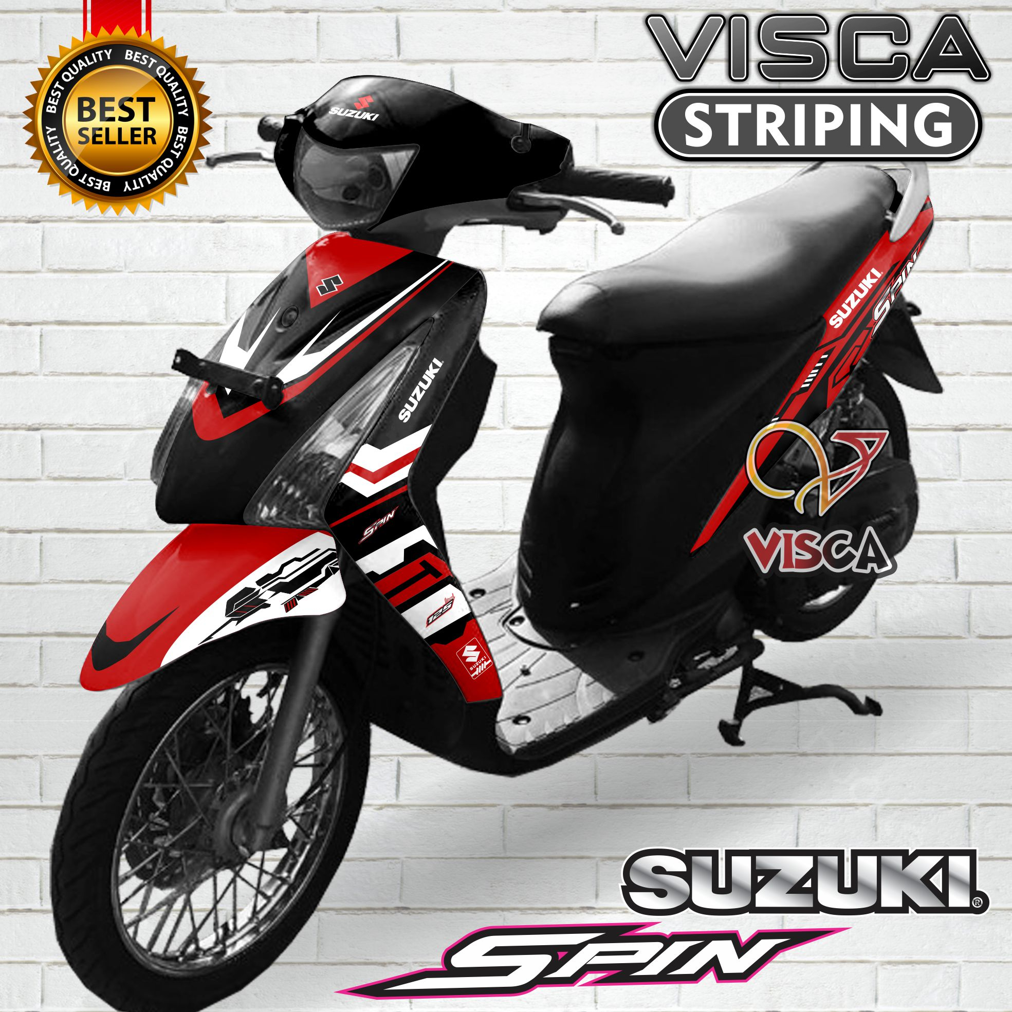 Decal SPIN 125 Full Body - Stiker SPIN 125 Full Body - Dekal SPIN 125 Full Body - Striping SPIN 125 