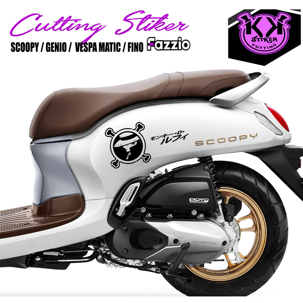 STIKER CATING/STRIPING FAZZIO-GENIO-VESPA-SCOOPY/STIKER ONE PIECE/STIKER CATING MOTOR KARTUN/STIKER 