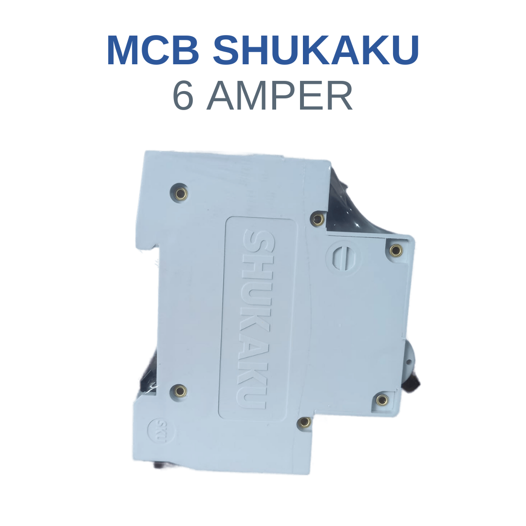 MCB 6A SHUKAKU MCB 6 AMPERE SAKLAR LISTRIK 1 PHASE MCB SHUKAKU 6 AMPER