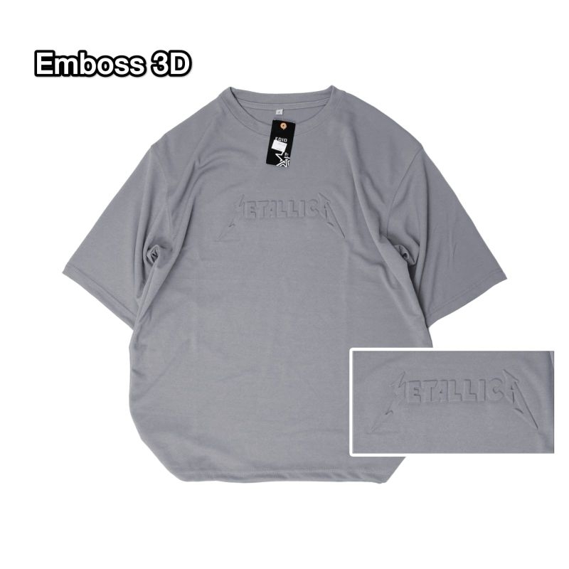 KAOS EMBOS MOTIF METALIC BAJU OVERSIZE LENGAN PENDEK PRIA KAOS OVERSIZE PRIA TERBARU