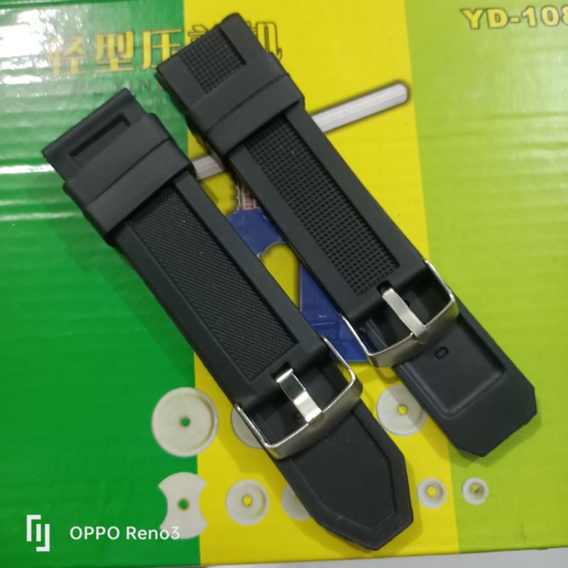 TALI KARET JAM TANGAN 26MM / 24MM  MODEL PASIR STRAP JAM TANGAN KARET SILOCON MURAH