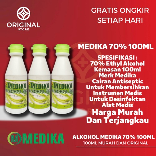 ALKOHOL 70% 100ML ANTISEPTIK ECER ONEMED