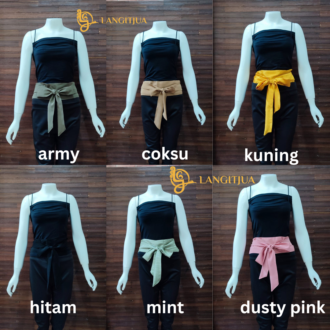 OBI BELT POLOS | OBI BELT WANITA UKURAN SEDANG