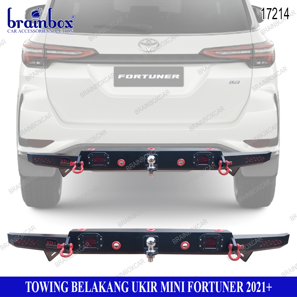 Towing Pijakan Belakang Toyota Fortuner 2021+ Model Ukir Mini
