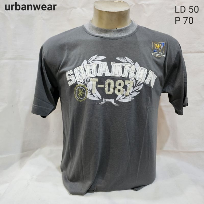 kaos oblong abu pria cowok katun cotton urban wear murah obral cuci gudang