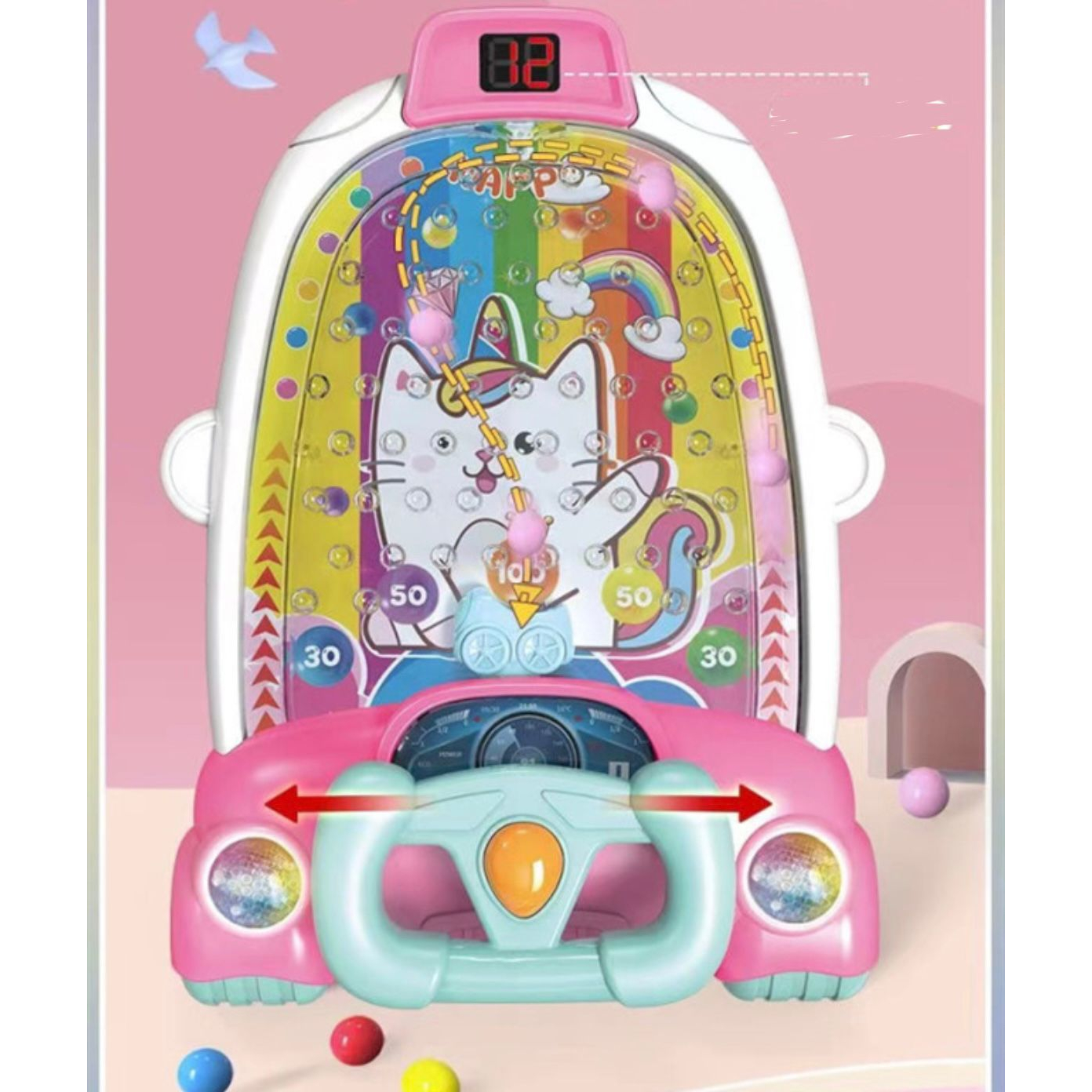 [TMA]Mainan Rolling Ball / Bola Jatuh Score Tangkap Bola / Driving Game / Mainan Anak Edukasi / Catching The Ball