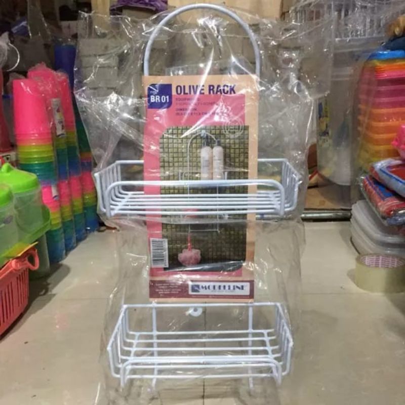 Modelline Rak Kamar Mandi Susun 2 / Rak Gantung Kamar Mandi / Rak Dapur Kamar Mandi