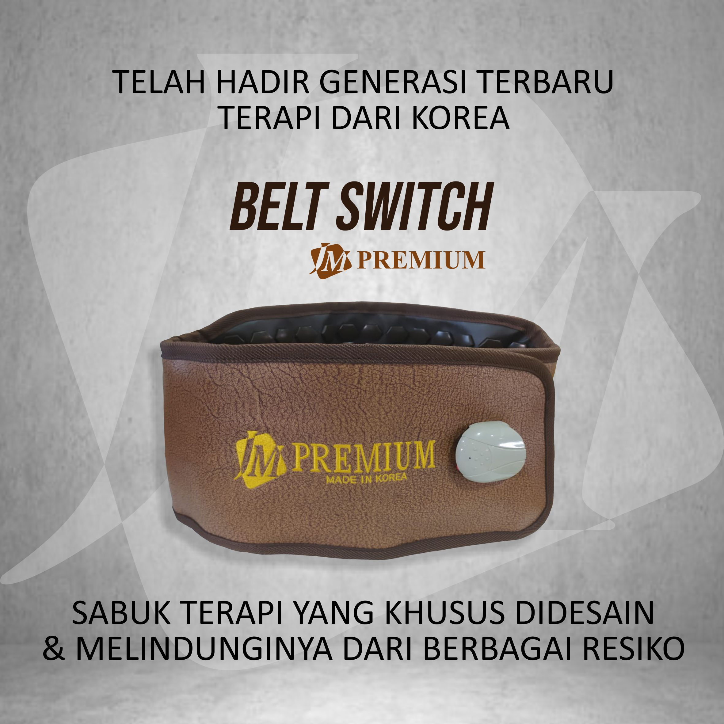 BELT SWITCH | JM PREMIUM | JM DOCTOR Sabuk terapi kesehatan BY JM Terapy made in Korea