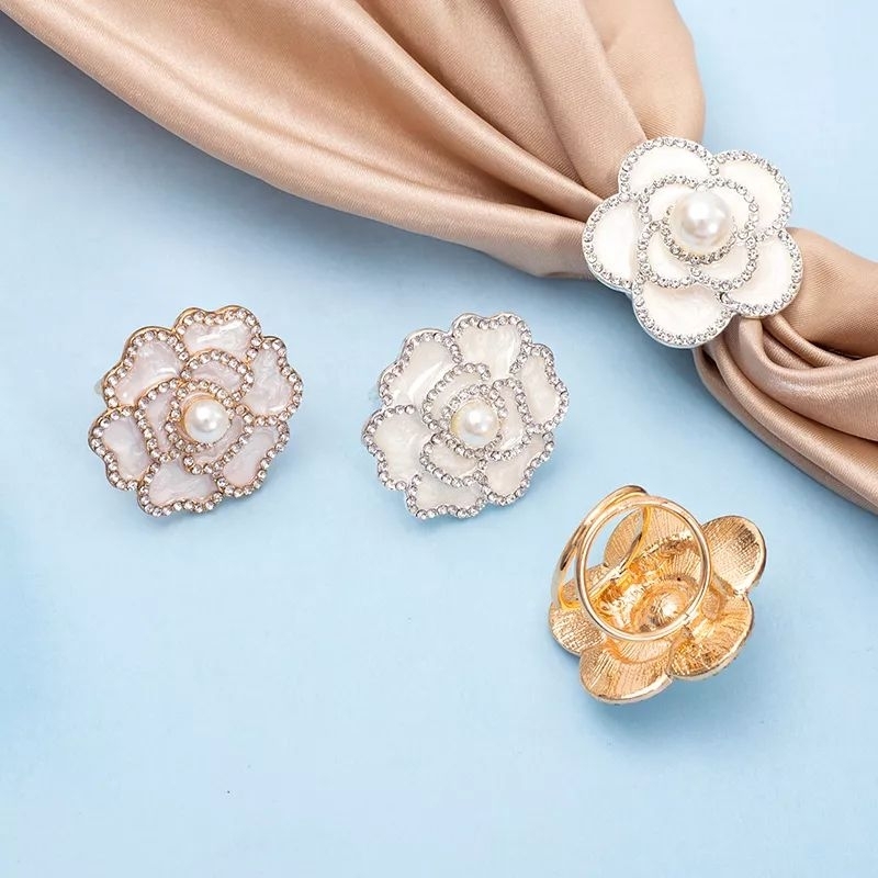 RING HIJAB BUNGA || RING HIJAB IMPORT || RING SYAL AKSESORIS HIJAB || SASA HIJAB