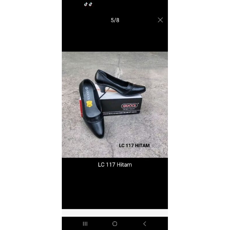 sepatu pantofel merk gucci size 38