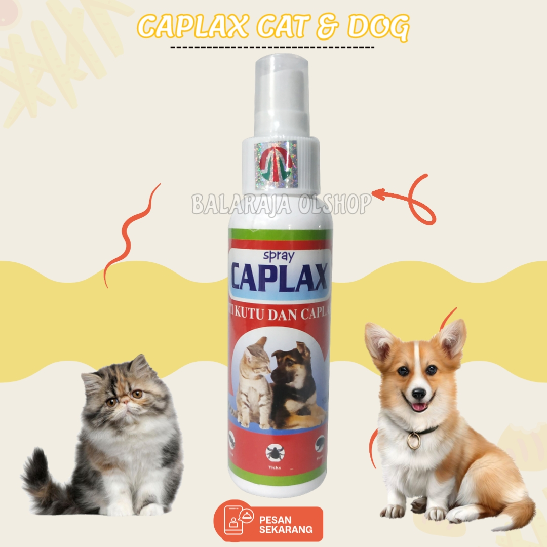 CAPLAX OBAT SEMPROT/SPRAY ANTI KUTU KUCING &amp; ANJING 125 ML