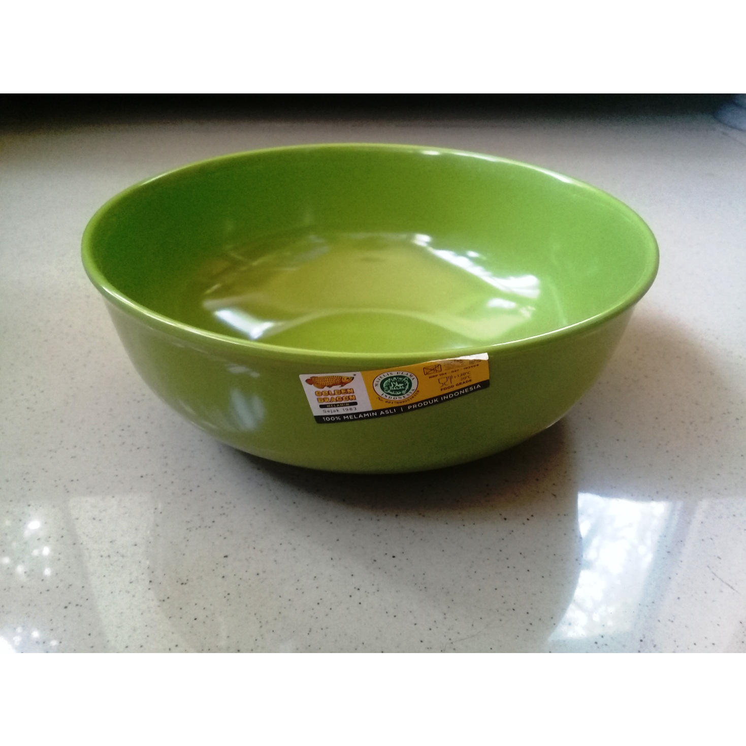 W1107 Putih Mangkok Melamin Ceper 7 inch Golden Dragon Melamine 7&quot;