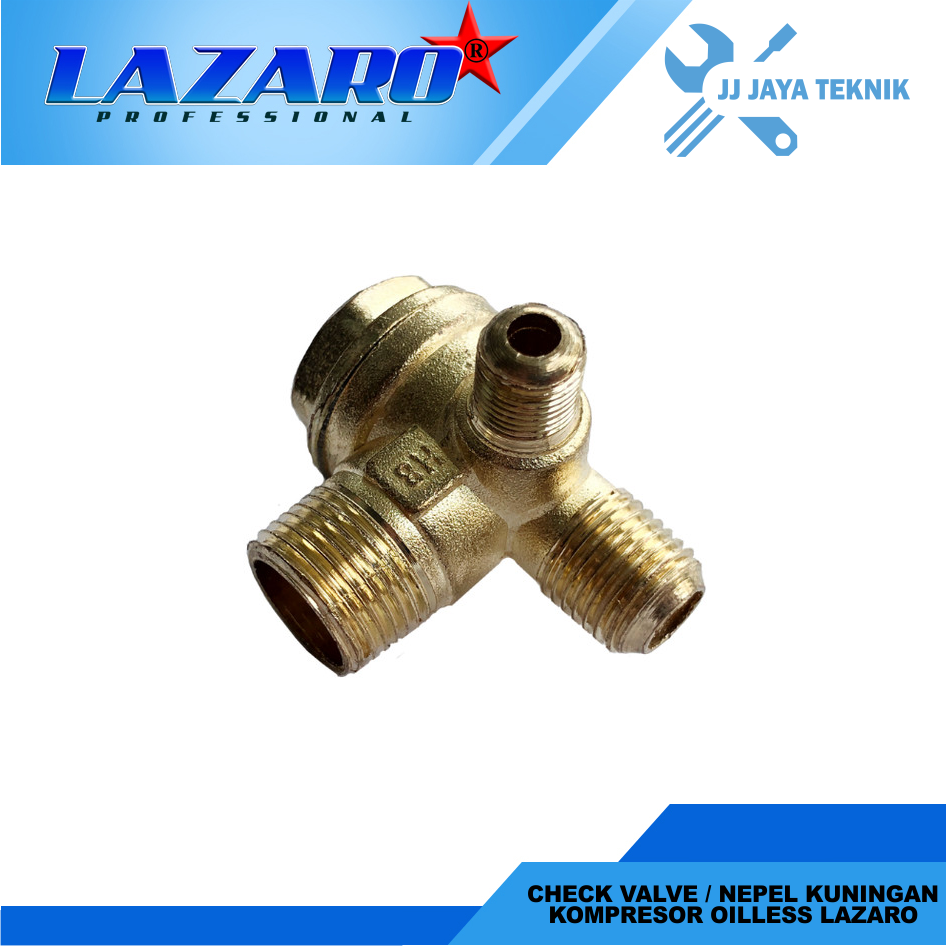 LAZARO Check Valve / Nepel Kuningan Kompresor Oiless LAZARO