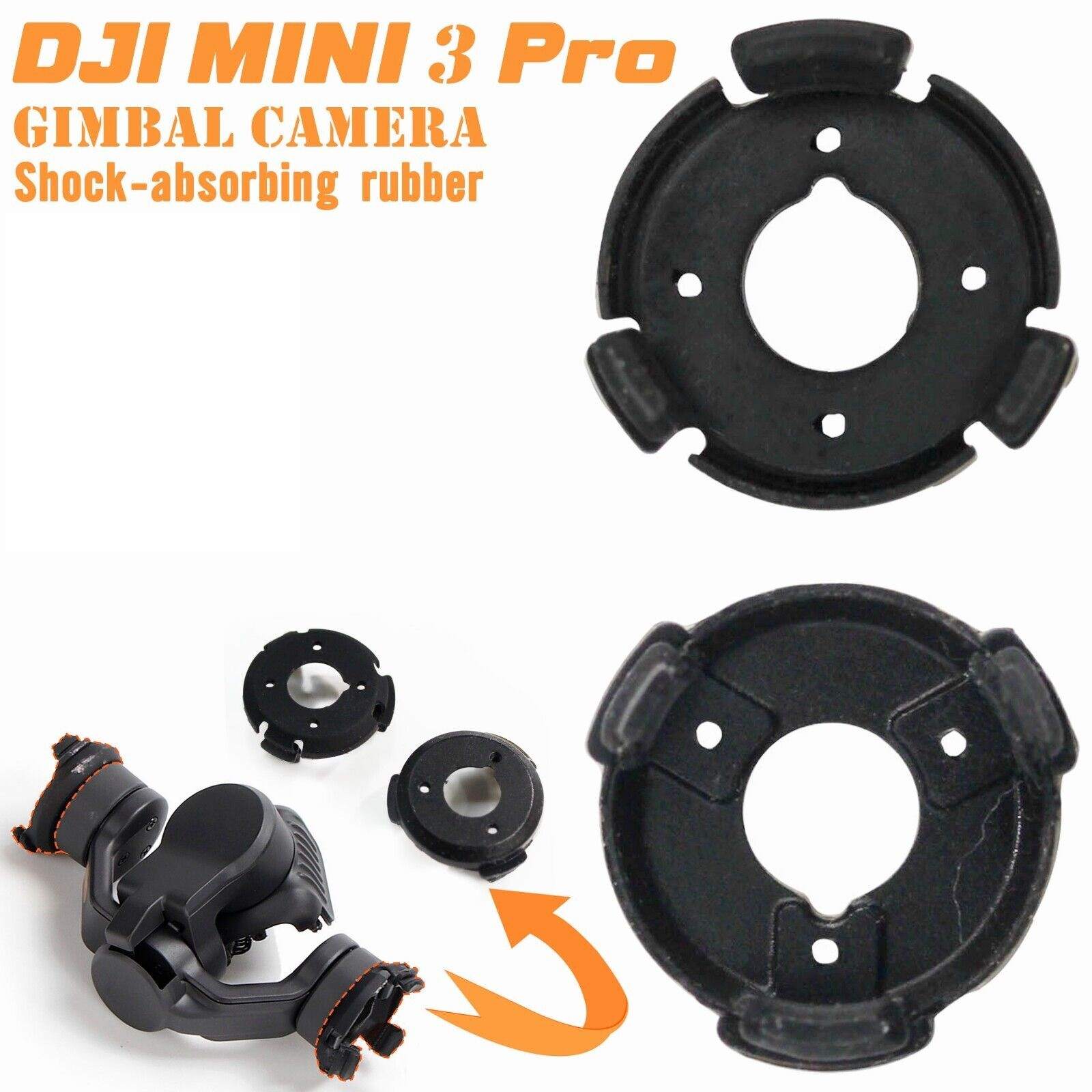 DJI Mini 3 Pro Gimbal Camera Rubber Damping Shock-absorbing Original for DJI Mini 3 Pro Karet Gimbal