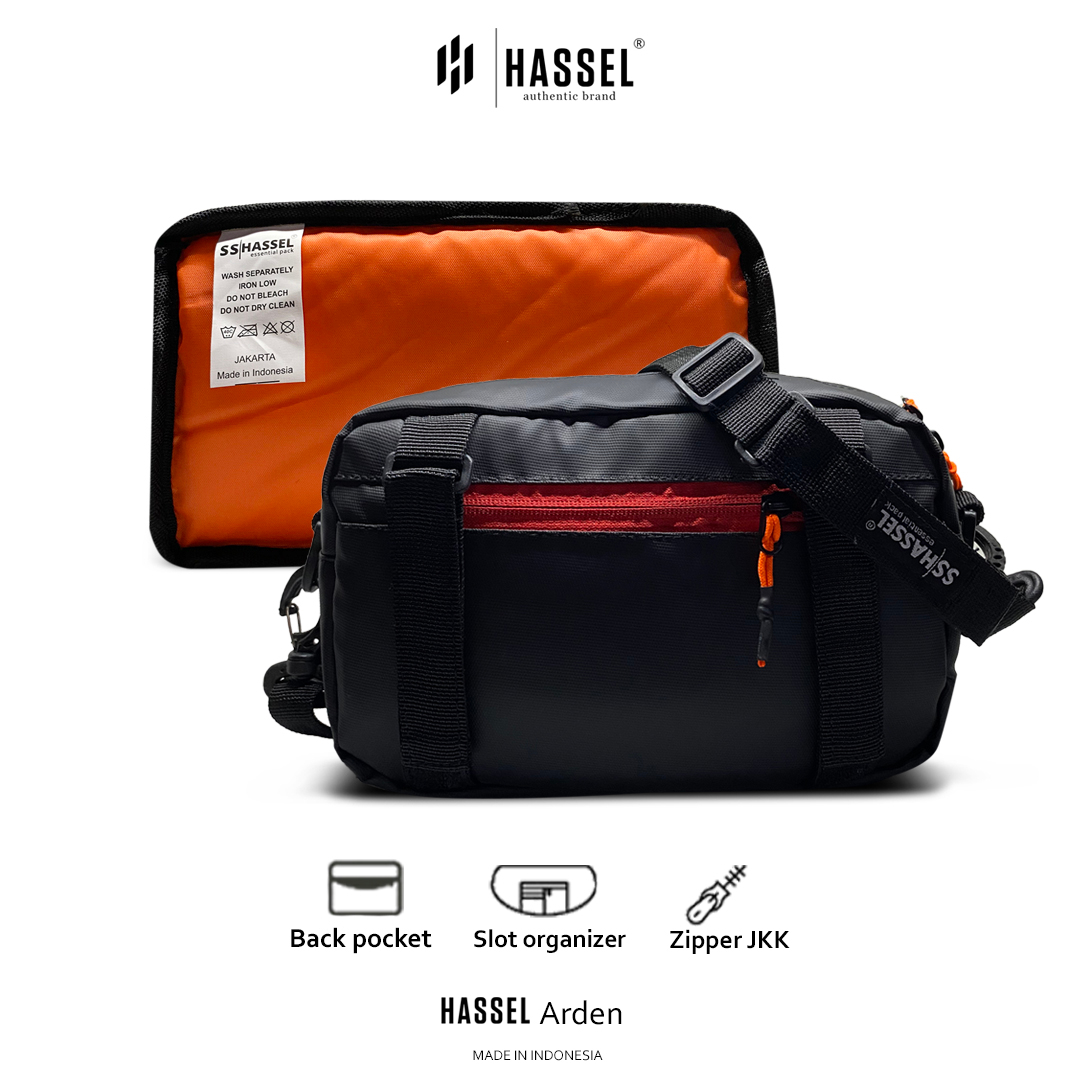 Tas Selempang Pria Hassel Maxi - Tas anti air / Tas Water Resistance / Tas Waist Bag Pria / Tas Selempang Wanita / Tas Slempang Pria atau Wanita / Tas Original / Tas Slempang Pria