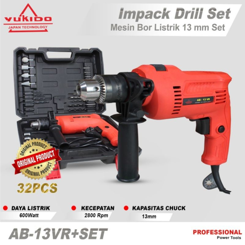 PROMO SHOPEE!!!  MESIN BOR 13MM MESIN BOR MURAH KAIROS IMPACT DRILL 13MM/BOR 13MM KA-813ED TERBARU