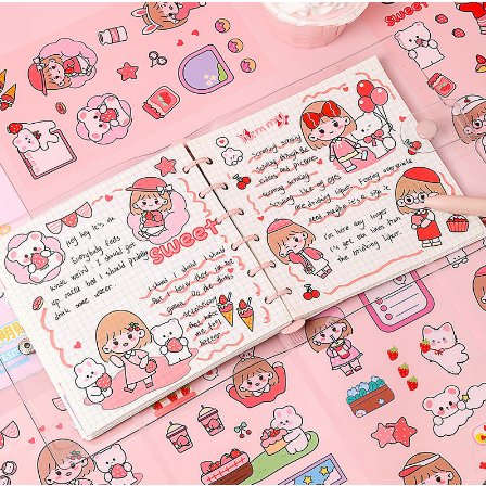 [ OBJ ] Stiker Amplop Momo Stiker 2D ( 1 Book Isi 8 Lembar )