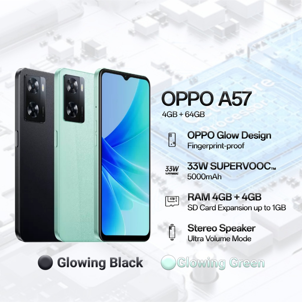 OPPO A57 RAM 4/64 SUPERVOOC 33 W
