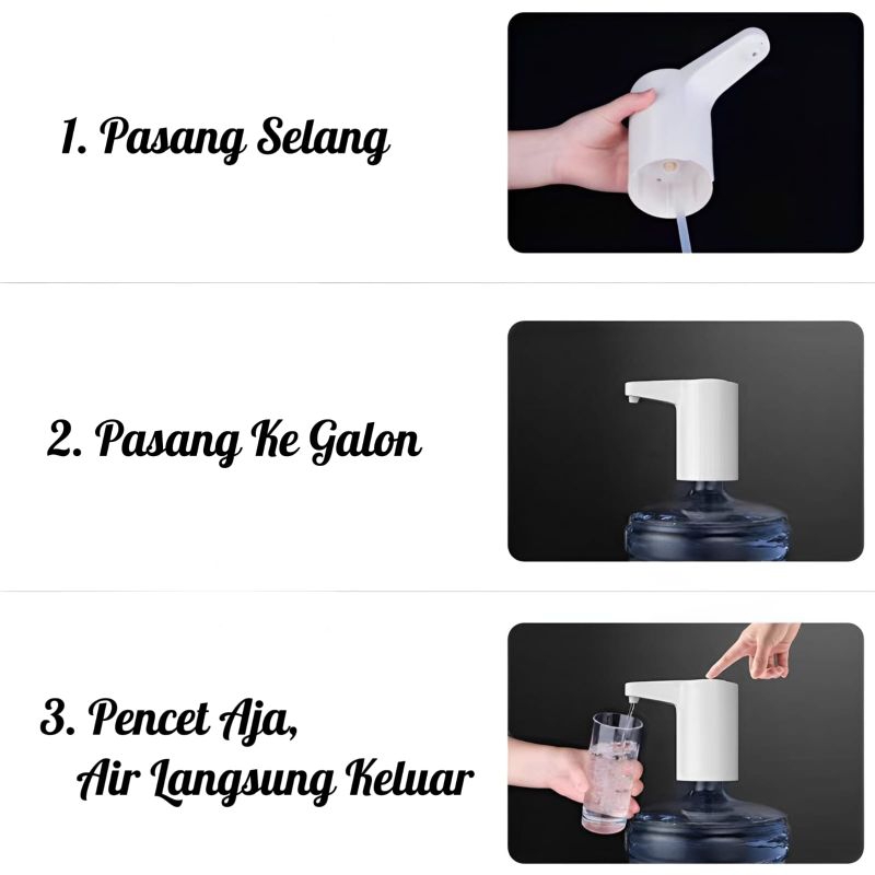 Pompa Galon Elektrik Dispenser Air Minum Gallon Recharge Gallon Pump /⭐ Toko10.Olshop⭐