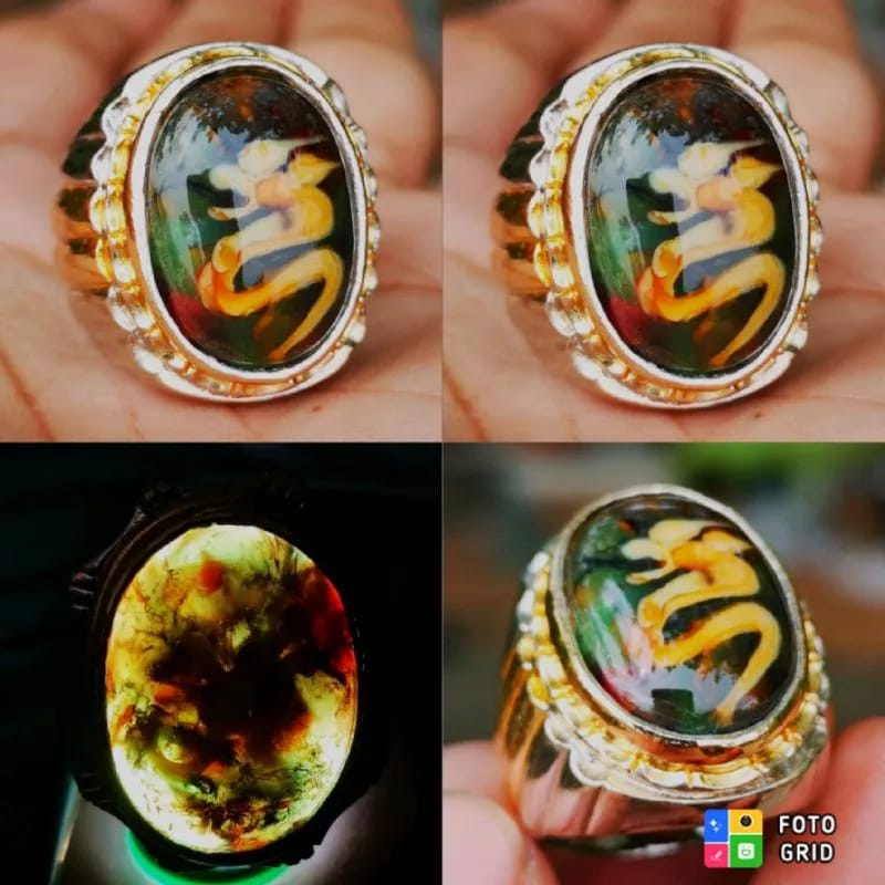 Cincin Pria Batu Panca warna