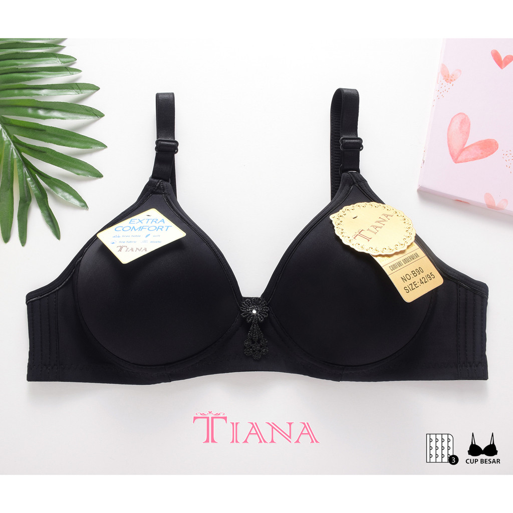 TIANA | BRA Cup Besar Kait 3 / Bra Polos / art TN B90