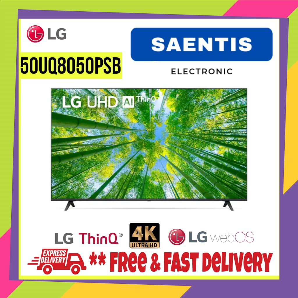 LG 50UQ8050PSB SMART TV 50 INCH LG 50UQ8050 UHD TV DIGITAL TV LG TV 4K