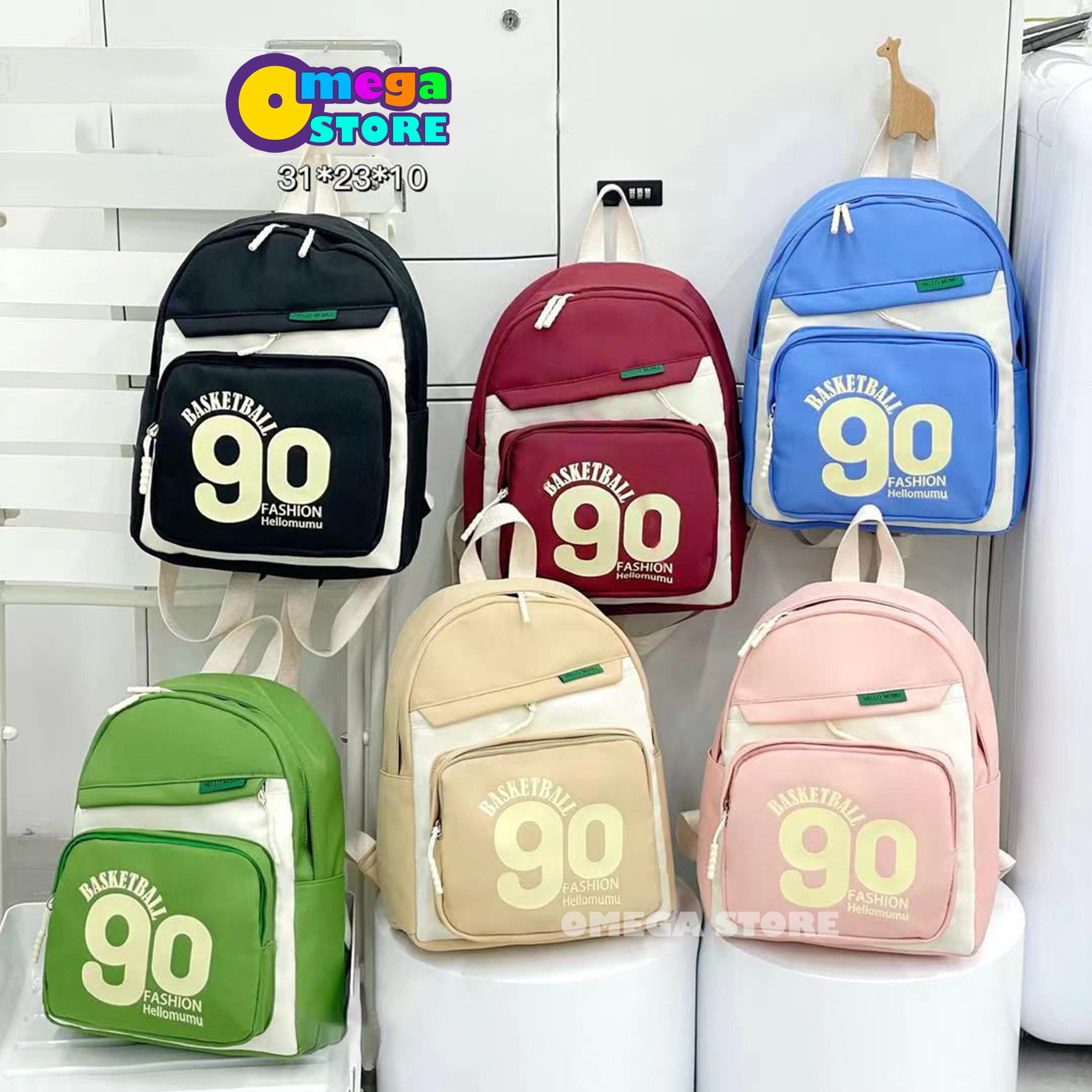 [O&amp;S] Tas Ransel Kanvas Premium Paud/TK Tas Backpack Anak Anak Tas Punggung Anak Style Korea - 301