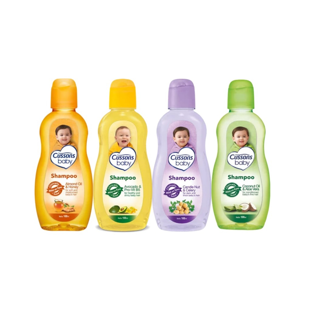 QEILA - Cussons Baby Shampoo | Shampoo Bayi All Ukuran 100ml+100 ml &amp; 50ml+50ml | BPOM