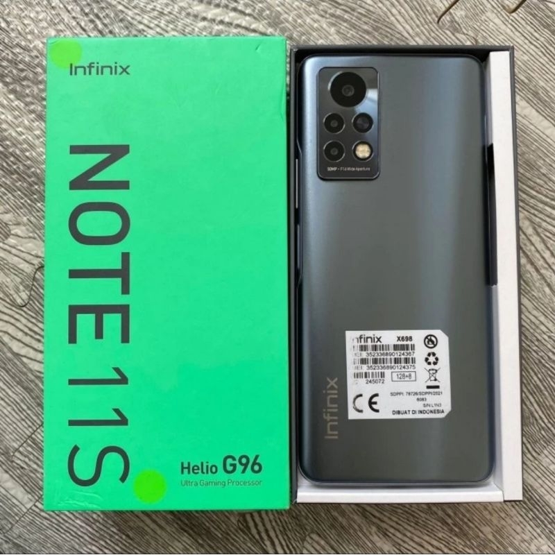 infinix note 11s ram 8/128 gb fullset