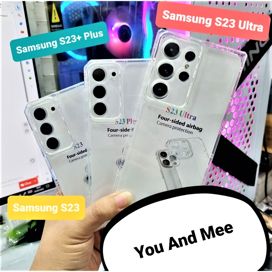 BARU TPU TEBAL Case KOTAK Samsung S23 ULTRA S23+ S23 S21FE Softcase Bening Crack/Soft Casing AirBag Anti Fall Protecth Camera/Silikon-Silicon-Silicone Glossy Transparent-Transparan Bumper KINGKONG HD SQUARE EDGE CLEAR Galaxy Original ORI Murah 5G PLUS FE