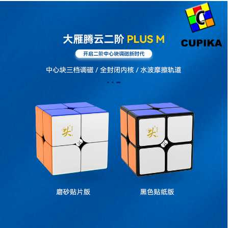 Rubik 2x2 Dayan Tengyun M Magnetic PLUS M V2M speed stickerless