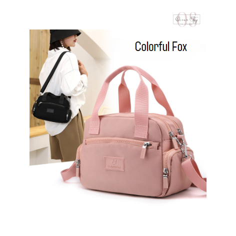 Ocean Sky - COLORFUL FOX 0433 Tas Selempang Wanita Sling Bag Wanita Hand Bag Wanita Bahan Anti Air