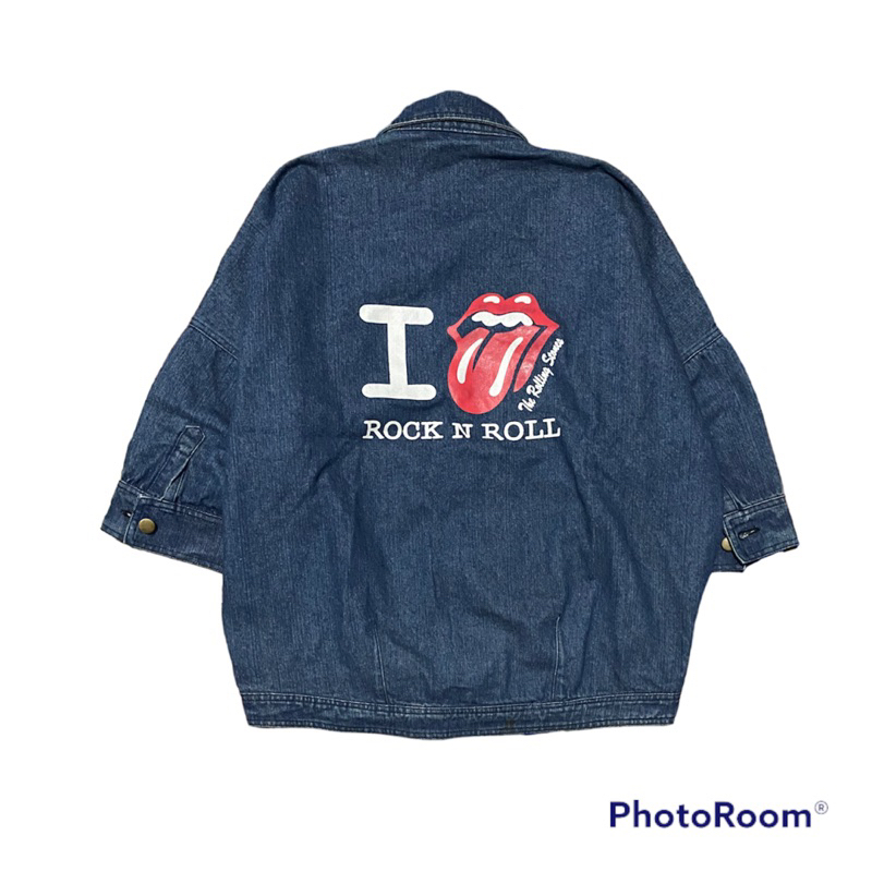 Jacket jeans Rolling Stones vintage second original