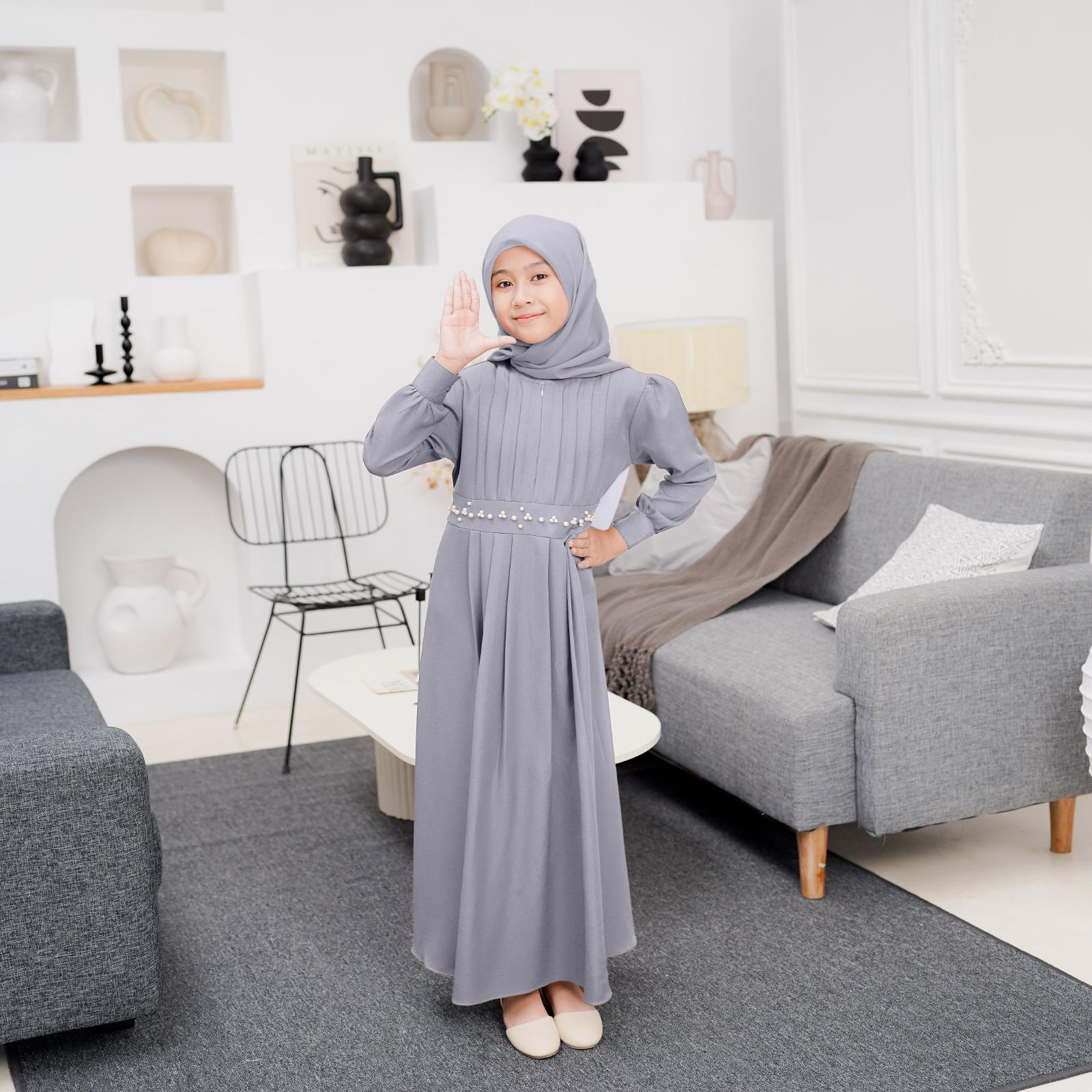 Demore Gamis Muslim Anak Perempuan Maxy Raylane Kid Shakila Polos